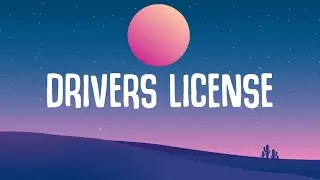 Olivia Rodrigo - Drivers License (Lyrics) red lights stop signs I still see your face