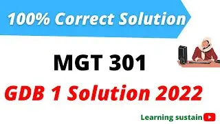 MGT301 GDB 1 Solution Spring 2022 l MGT301 GDB Solution 2022 l MGT301 GDB 1 Solution 2022