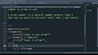 Exercise 4: Prime number using python | How to check given number is prime using