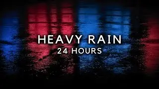 Heavy Rain Sounds 24 Hours for Sleeping FAST