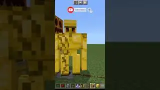 Golden Golem Spawn | Real Or FAKE #minecraft #shorts