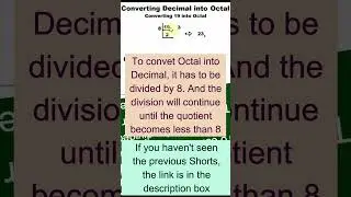 python program to convert decimal to octal #shorts #bintuharwani #decimaltooctal #pythonforbeginners