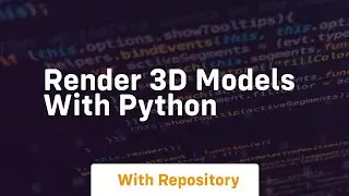 Render 3d models with python