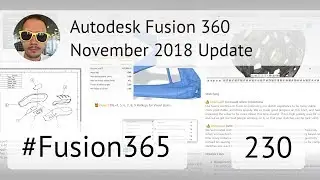 Обзор ноябрьского обновления Fusion 360 - Выпуск 