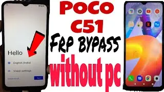 Poco c51 frp bypass | Poco google account |Poco c51 FRP BYPASS NEW TRICK