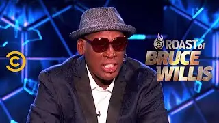 Dennis Rodman Burns the Whole Dais - Roast of Bruce Willis - Uncensored