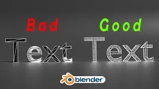 Blender - Quick Text Topology Fix