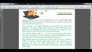 Intro to Web Services HTML and XML