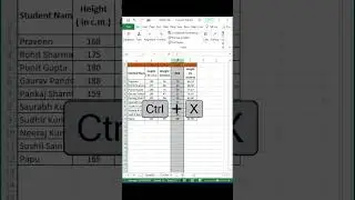 Excel Trick: Move Column in Excel!!