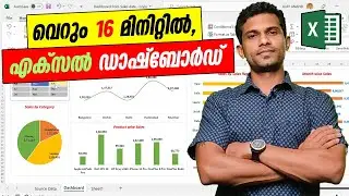 How to create a Sales Dashboard in Excel - Malayalam Tutorial