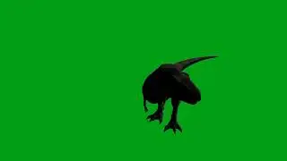 Dinosaur roar green screen video | Copyright Free