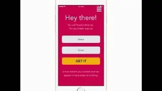 Pop-up free CTA for mobile sites