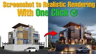 Screenshot to Realistic Rendering in One Click! PromeAI Architectural Visualization