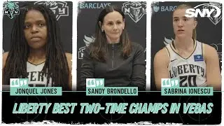 Sandy Brondello, Jonquel Jones & Sabrina Ionescu comment on a big road win for the Liberty | SNY