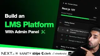 🔴 Let's build a Course Platform LMS with Admin Dashboard! (NEXT.JS 15, Sanity, Stripe, Clerk, TS)