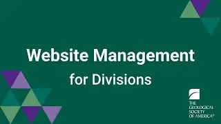 Website Management for Divisions