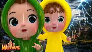 Rain Rain Go Away Song + More Nursery Rhymes & Kids Songs | Minibus