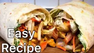 Easy chicken Wrap recipe 😋 must try  #foodrecipe #shawarma #chickenrecipe