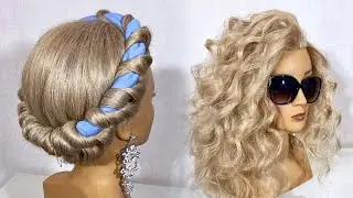 How Make Curls without Curling Irons. A new way to Curl on the Rim.Testing A Life Hack