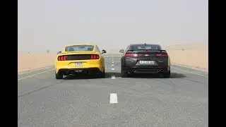 Drag Race: Ford Mustang 2018 vs Chevrolet Camaro 2018