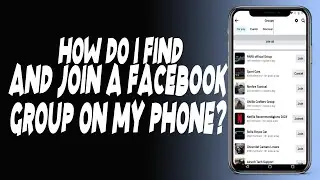 How do I find and join a Facebook group on my phone?