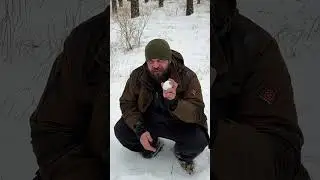 Снежок как средство самообороны от дикого зверя