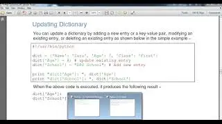 Dictionary in Python Part II