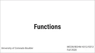 Function syntax