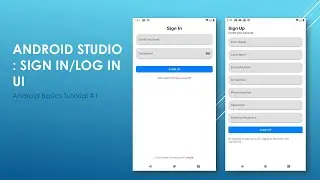 Android Studio Tutorial - Sign In / Log In UI  (2020)