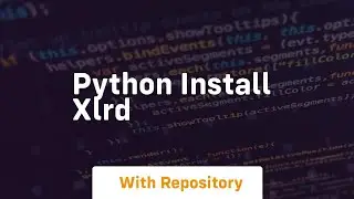 python install xlrd