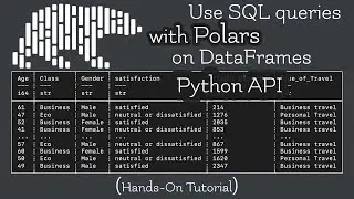 SQL with Python with Polars DataFrame library (hands-on tutorial)