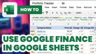 How to Use Google Finance in Google Sheets (2024) - Tutorial