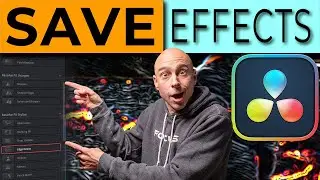 How to Save OPEN EFFECTS Settings in DaVinci Resolve 18 | Quick Tip Tuesday!