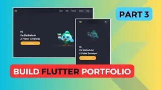 [Part 3] Flutter Web Tutorial - Build Portfolio Website in Flutter 