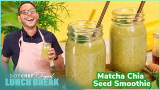 How to make the perfect Matcha Chia Seed Smoothie for a healthy hangover cure!