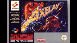 Axelay HARD NO DAMAGE (SNES, Super Nintendo)