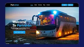 Build a Responsive Bus Booking Website using | HTML and CSS | Bus Booking website html css