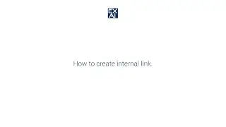 How to create internal link.