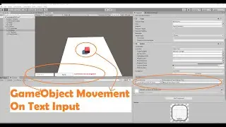 Control GameObject Movement in Unity3D with Text Input