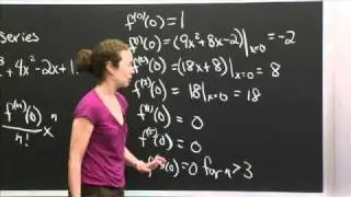 Taylors Series of a Polynomial | MIT 18.01SC Single Variable Calculus, Fall 2010