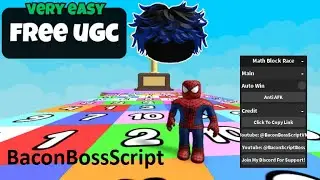 CHECK PIN COMMENT [FREE UGC] Math Block Race OP SCRIPT (AUTO WIN)