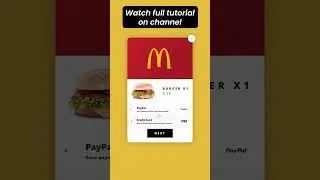 CSS Radio Buttons Card | McDonalds Payment Card UI #html5 #webdesign #html #coding #htmlcss