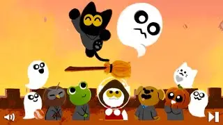 Magic Cat Academy 🐾😼🪄👻 Doodle Halloween #GoogleGame