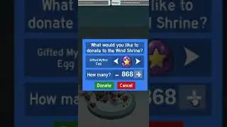 Donate 1000 Gifted Mythic Eggs For Wind Shrine (Bee Swarm Test Realm ) #shorts  #roblox #beehive