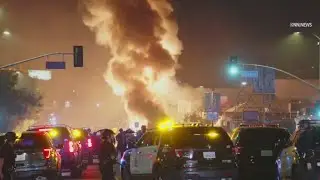 World Series celebrations turn chaotic in LA