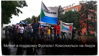 Мы идем по лужам, Путин нам не нужен | Митинг в поддержку Фургала г. Комсомольск-на-Амуре