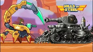 HILLS OF STEEL : BATTLE IN ADVANTURE MODE - TANK SCORPION VS ALL POWERFUL TANKS