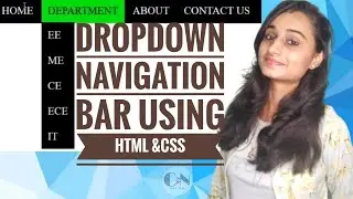 Responsive Navigation Bar using HTML & CSS || Web Development Tutorial || Code With Neha