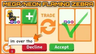 🔥🦓 TRADING *NEW* MEGA AND NEON FLAMING ZEBRA!! UNBELIEVABLE HUGE OVERPAY OFFERS!! in 