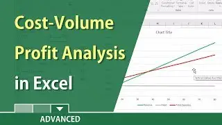 Break-even analysis in Excel with a chart / cost-volume-profit analysis by Chris Menard